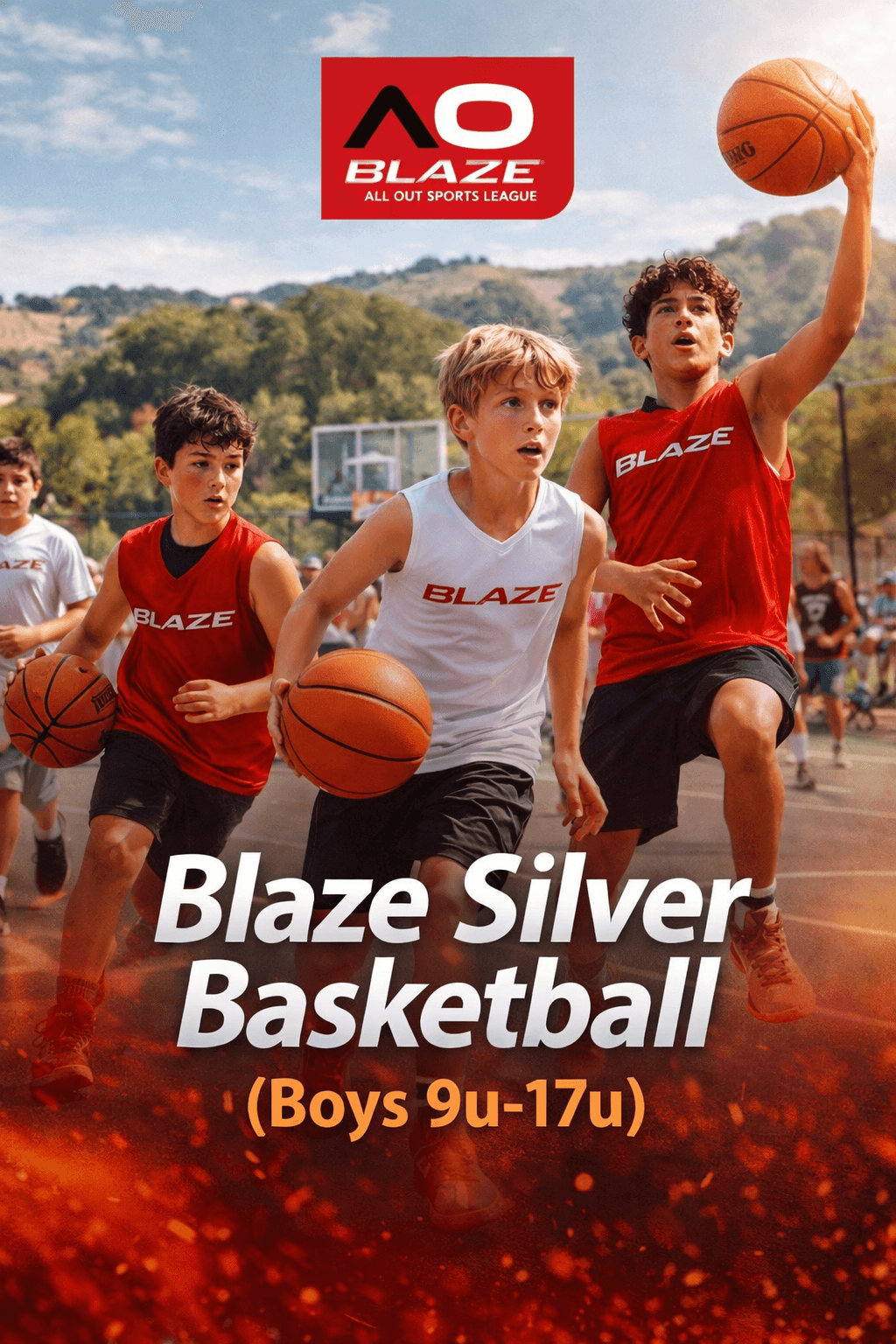 Blaze Silver Basketball (Boys 9u-17u)