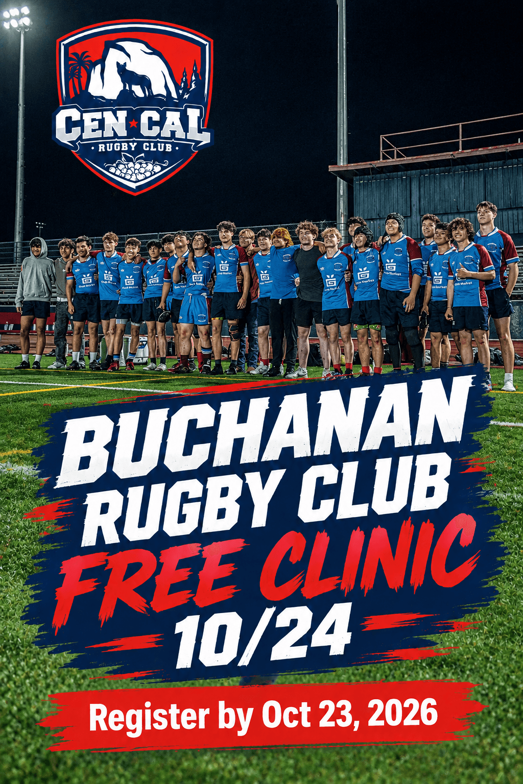 Buchanan Rugby Club Free Clinic 10/24