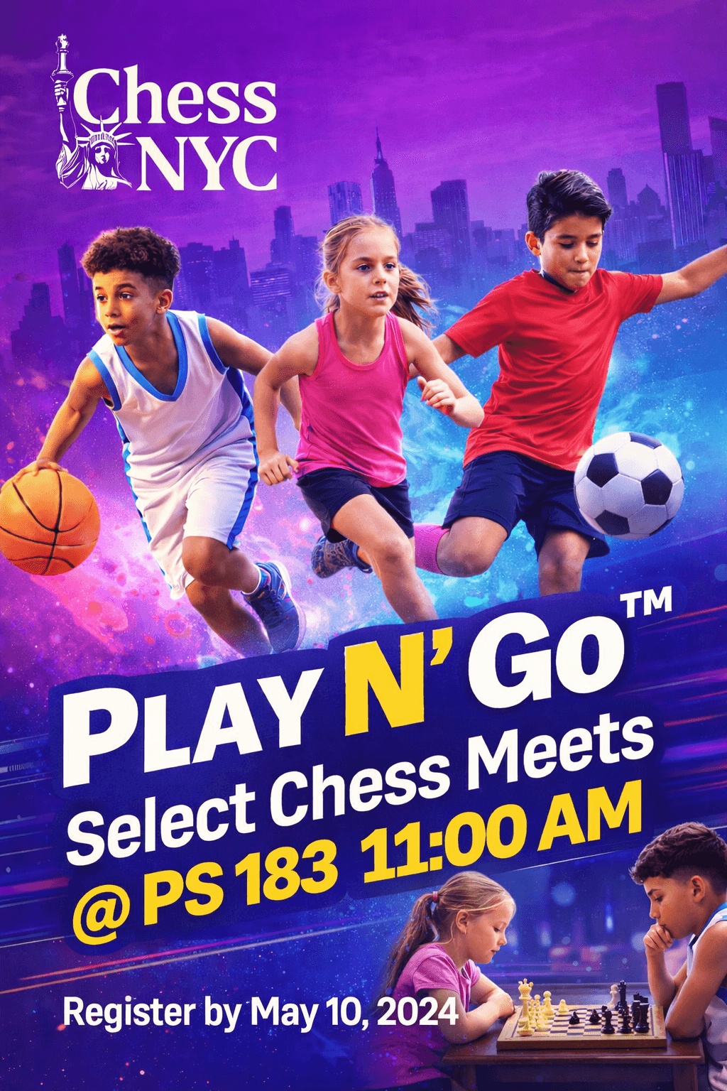 Play N’ Go™ Select Chess Meets @ PS 183 11:00 AM