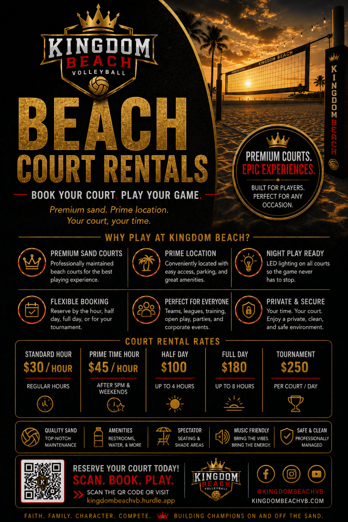 Beach Court Rental