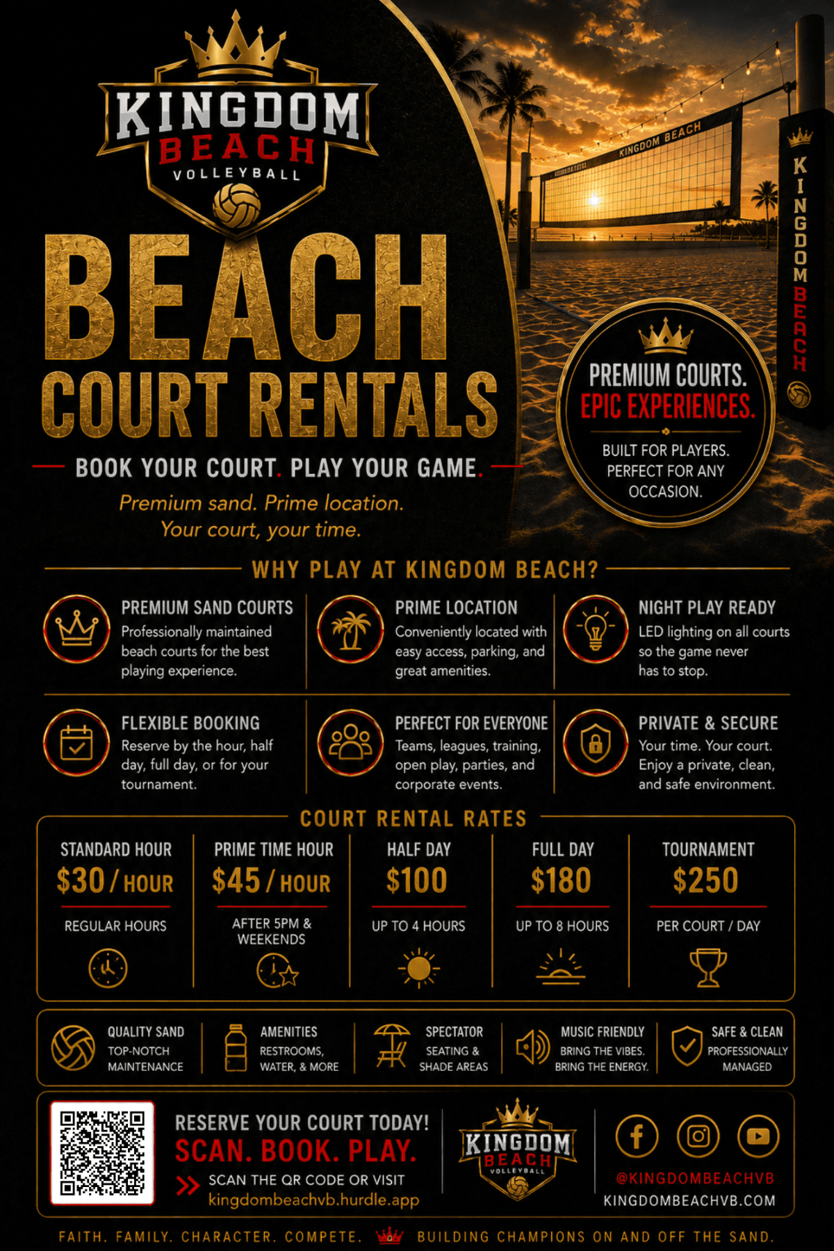 Beach Court Rental