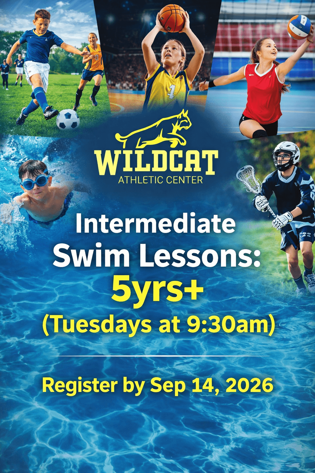 Intermediate Swim Lessons (Tuesdays at 9:30am)