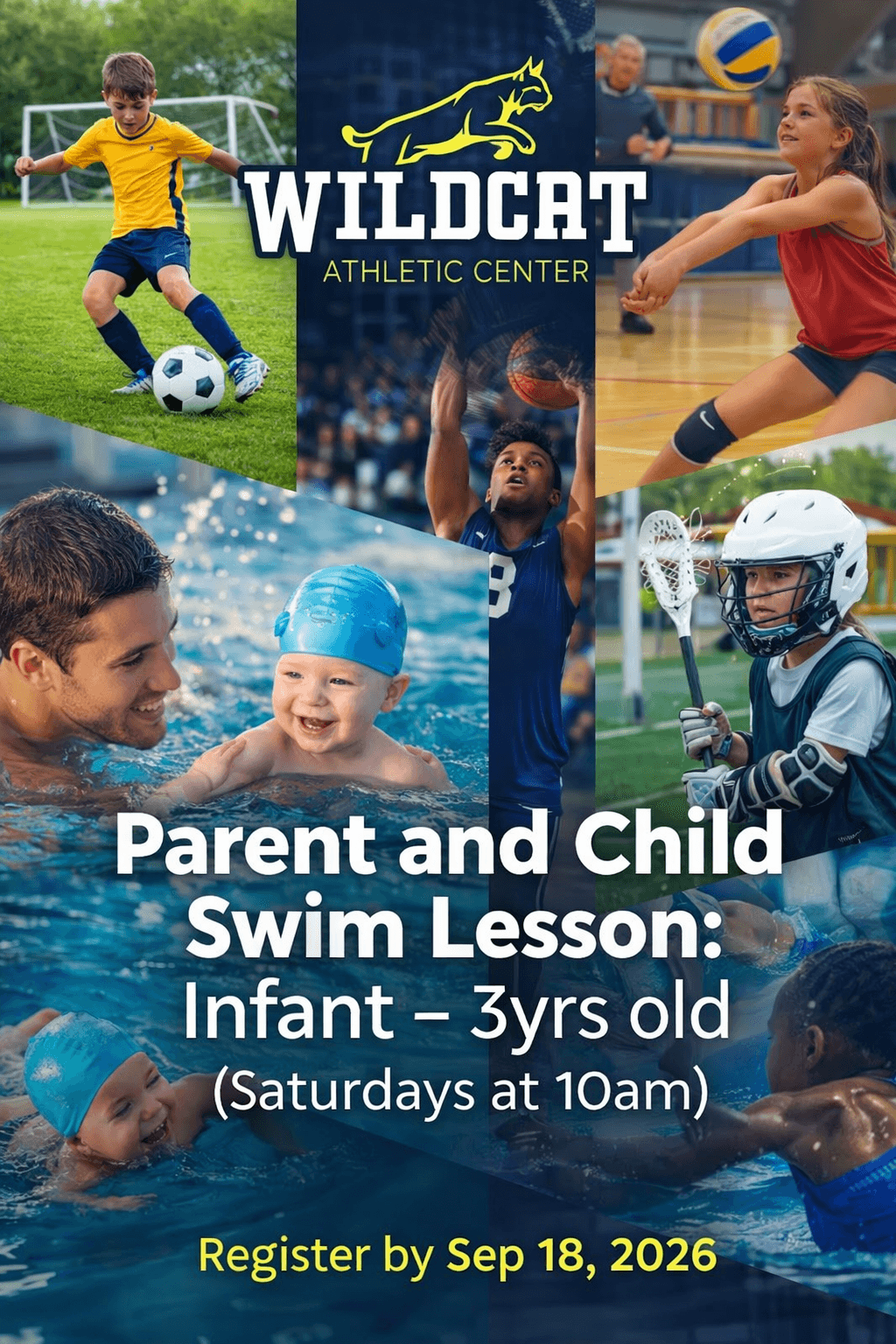 Parent and Child Swim Lesson: Infant - 3yrs old (Saturdays at 10am)