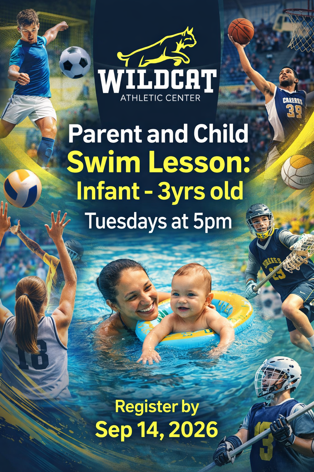 Parent and Child Swim Lesson: Infant - 3yrs old (Tuesdays at 5pm)