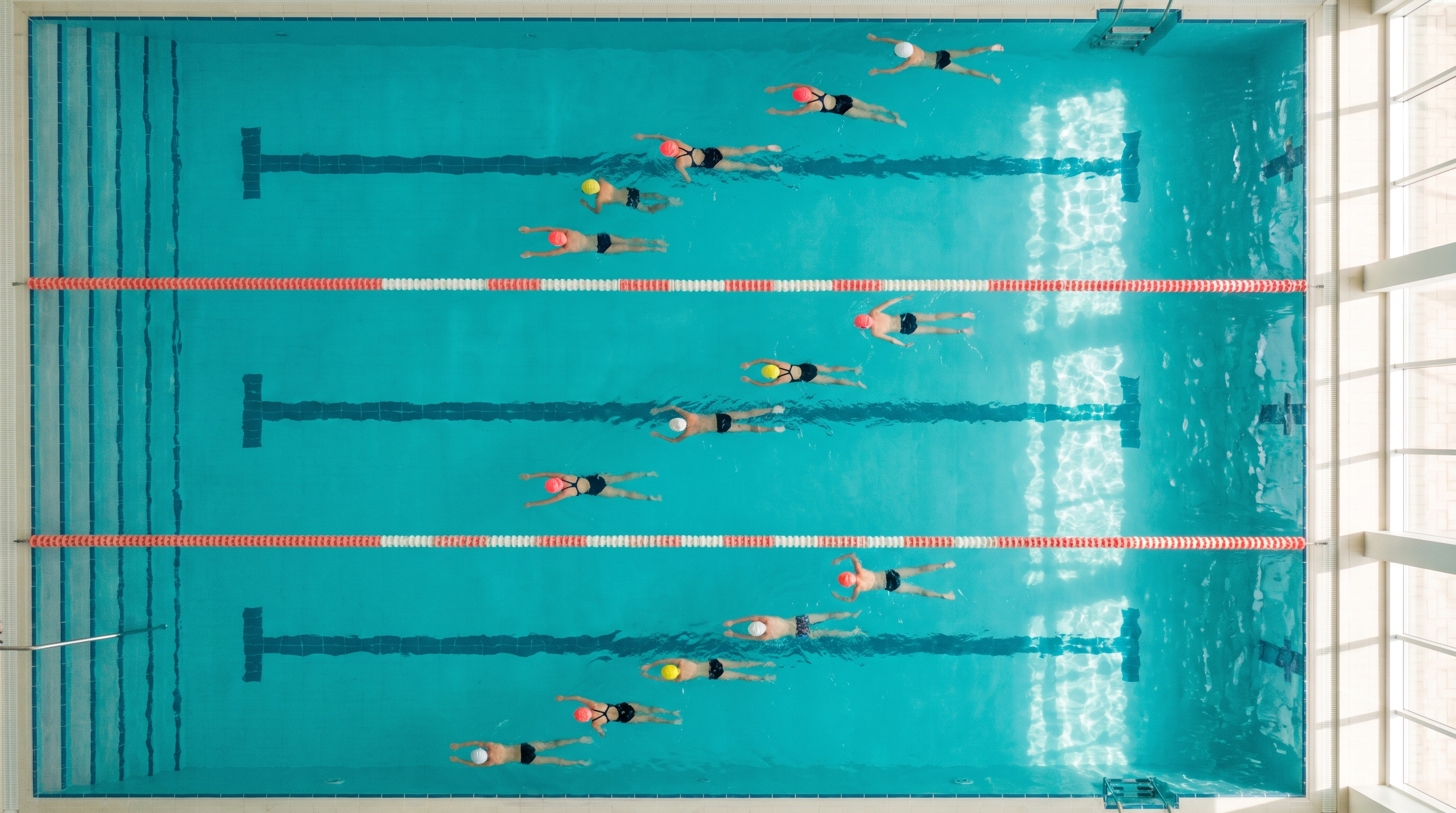 Lanes, levels, and instructors on one calendar